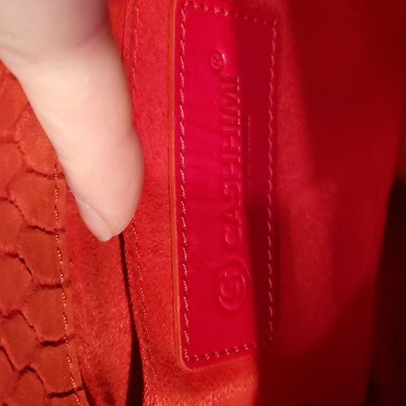 Cashhimi snake embossed suede bag - Picture 11 of 14